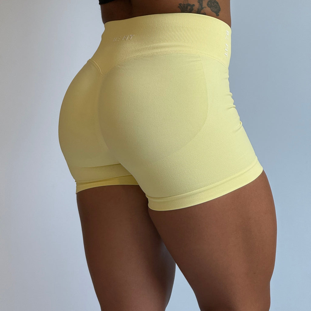 Biker short butter yellow